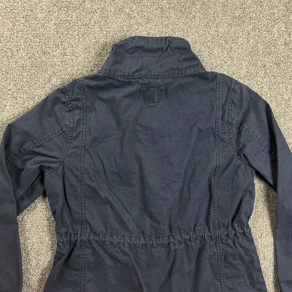 Old‎ Navy Jacket Womens Medium Blue Military Full Zip Pockets Cotton Adults - Picture 5 of 9